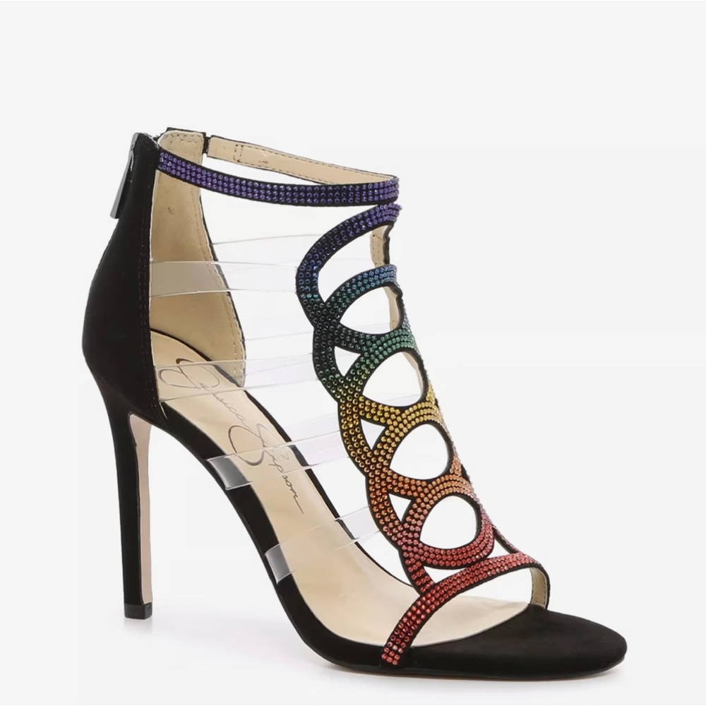 JESSICA SIMPSON JYANNI Multi-Color High Heels Size 9.5